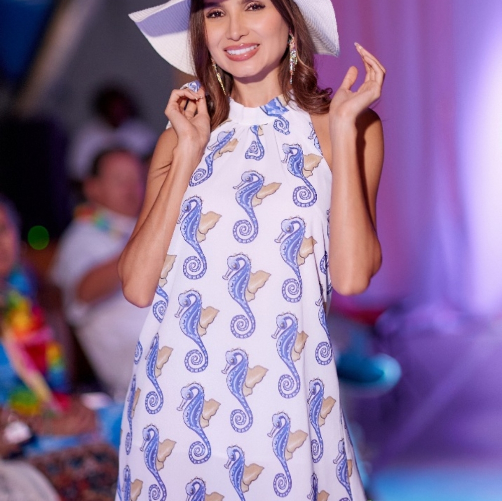 Seahorse Dress Spaghetti Strap Chiffon